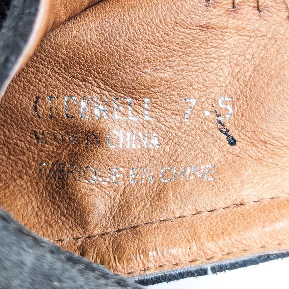 Jeffrey Campbell Cromwell Women Green Suede Western Low ankle boots size 7.5 - Picture 4 of 12